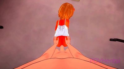 Elementárne plamenné monštrum dievča